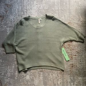 Misia sage green petite large dolman sweater